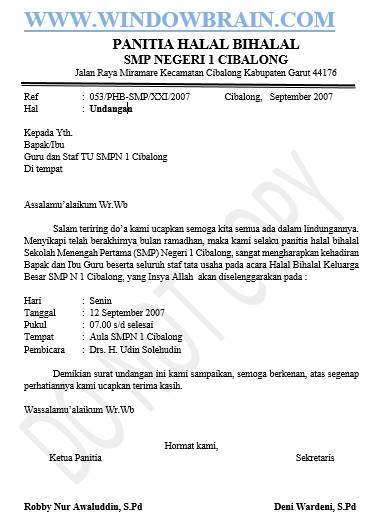 Detail Contoh Surat Edaran Halal Bihalal Nomer 9