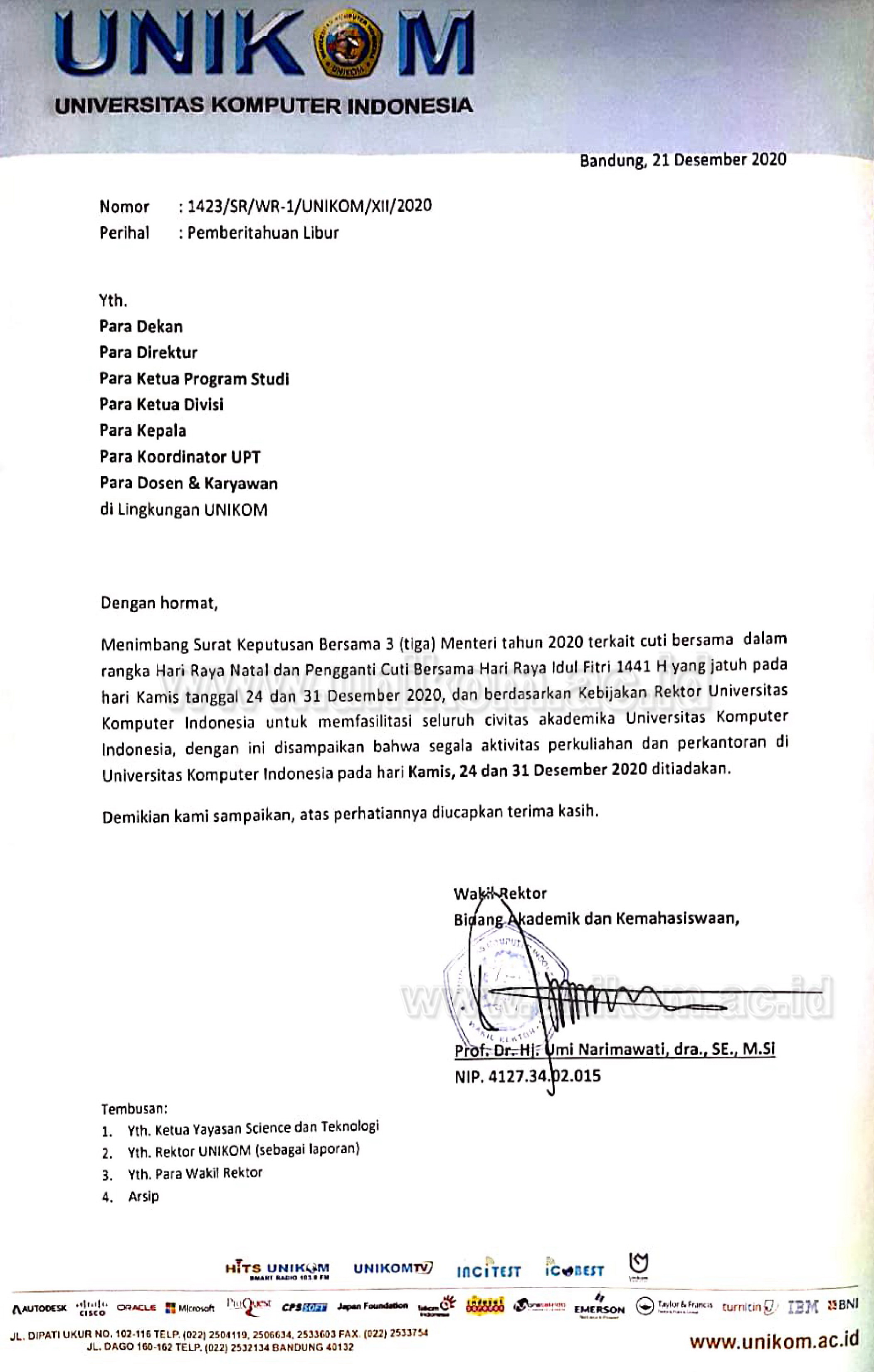 Detail Contoh Surat Edaran Libur Hari Raya Idul Fitri Nomer 21