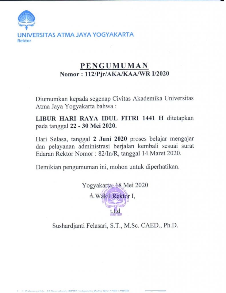 Detail Contoh Surat Edaran Libur Hari Raya Idul Fitri Nomer 23