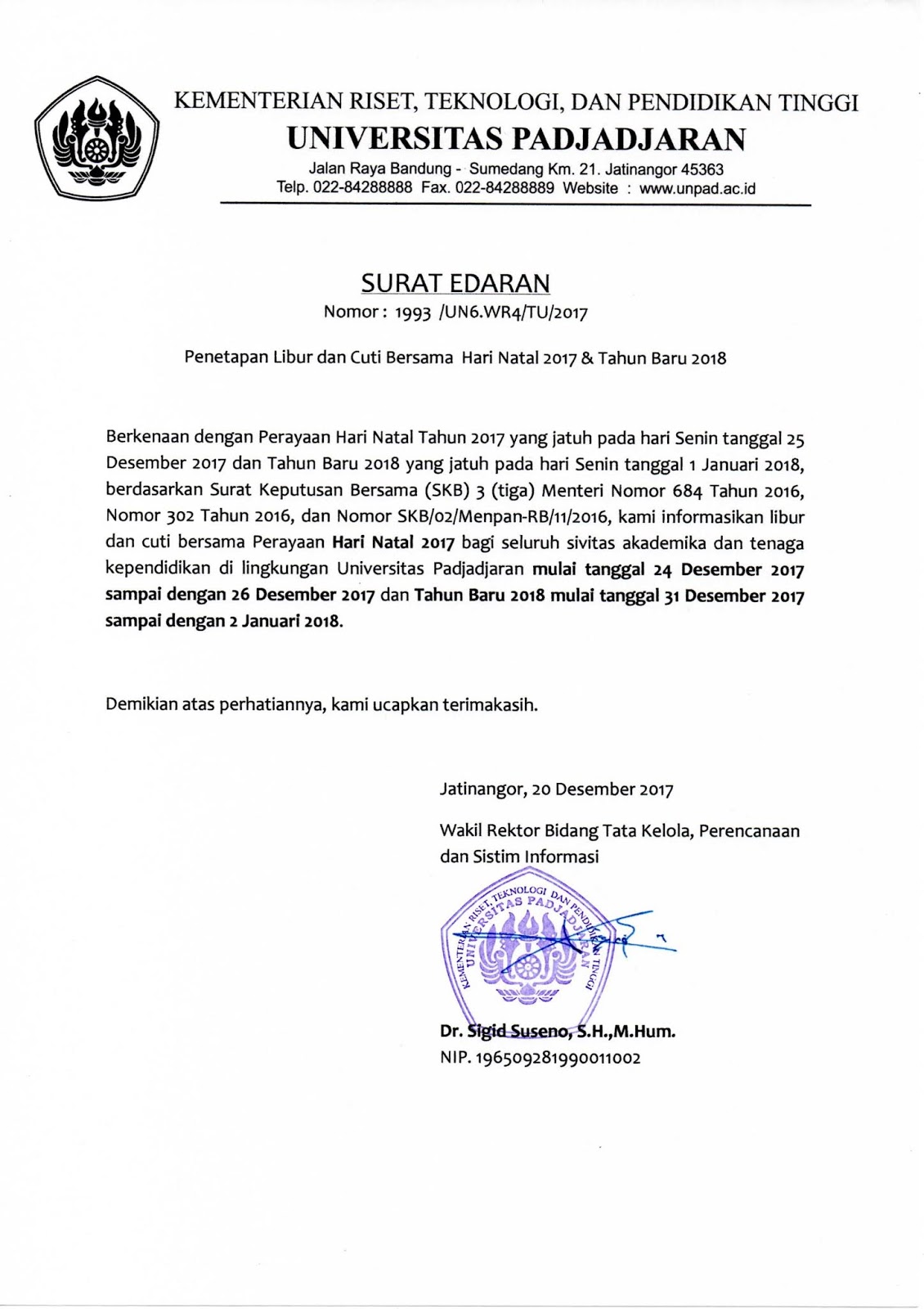Detail Contoh Surat Edaran Libur Hari Raya Idul Fitri Nomer 4