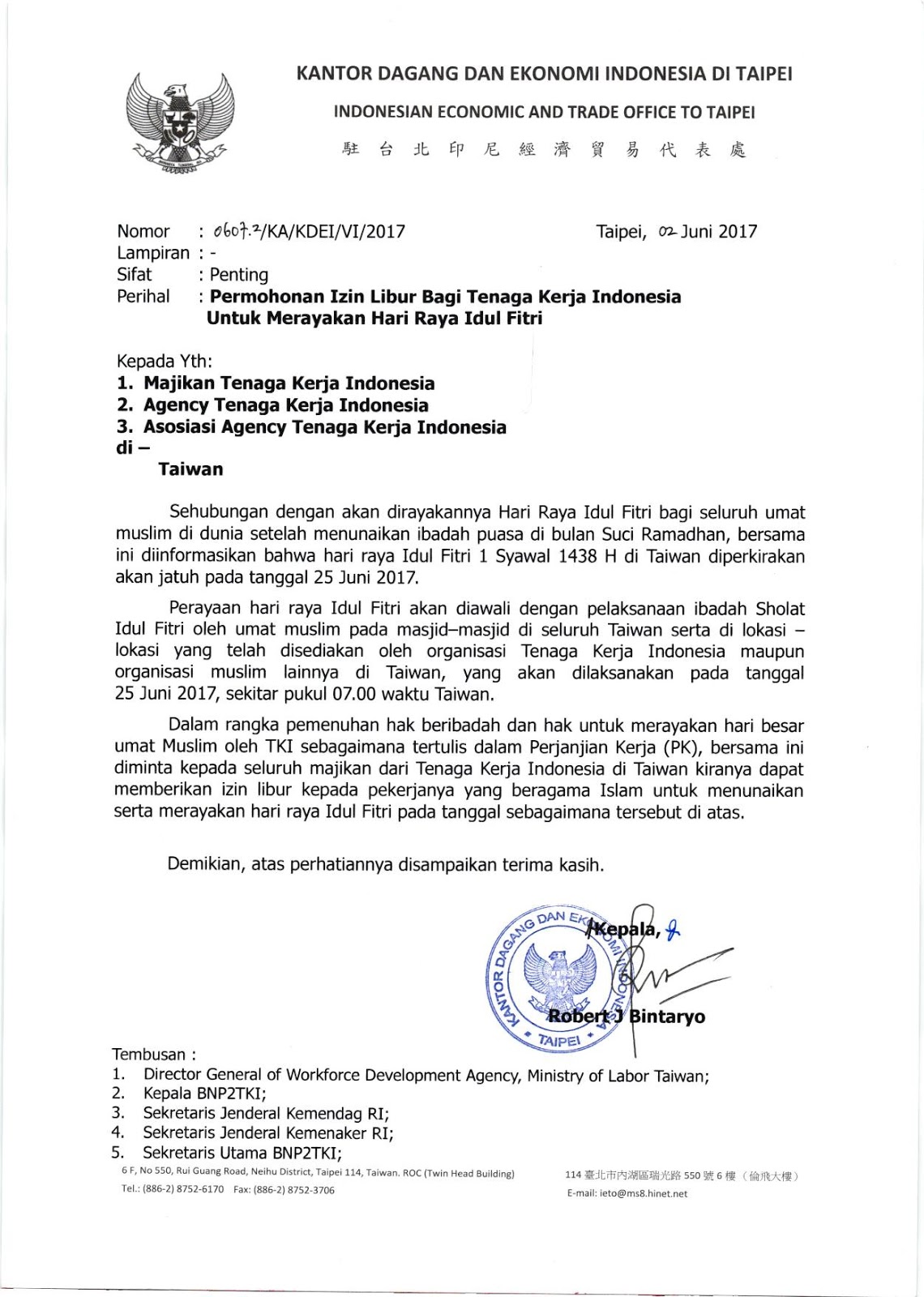 Detail Contoh Surat Edaran Libur Hari Raya Idul Fitri Nomer 36
