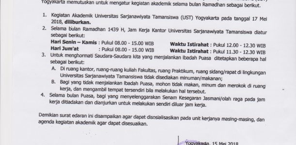 Detail Contoh Surat Edaran Pemberitahuan Libur Nomer 27