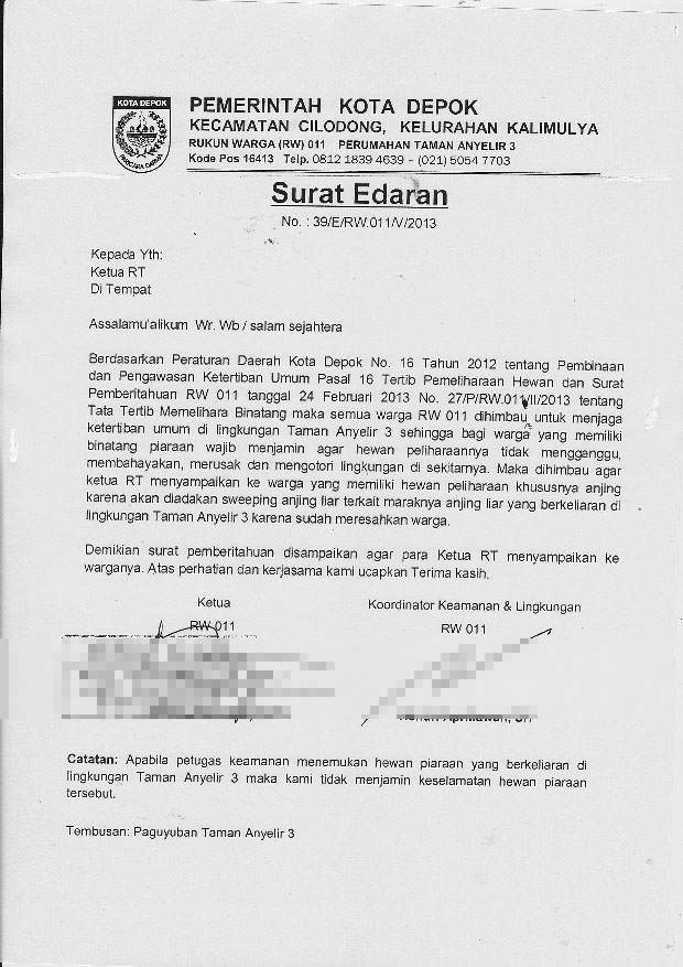 Detail Contoh Surat Edaran Pemberitahuan Rt Nomer 45