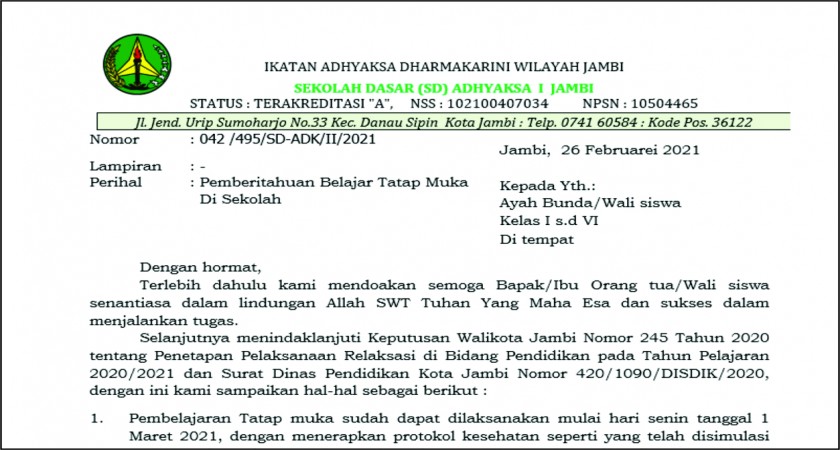 Detail Contoh Surat Edaran Pemberitahuan Sekolah Nomer 48