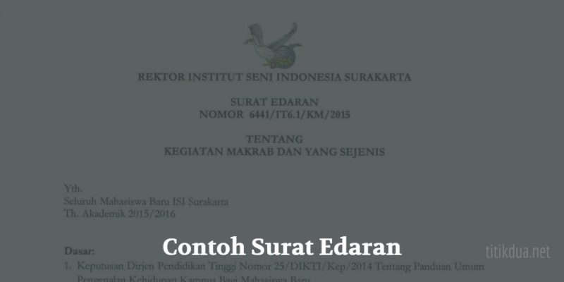 Detail Contoh Surat Edaran Untuk Masyarakat Nomer 49