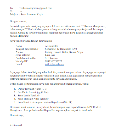 Detail Contoh Surat Email Nomer 12