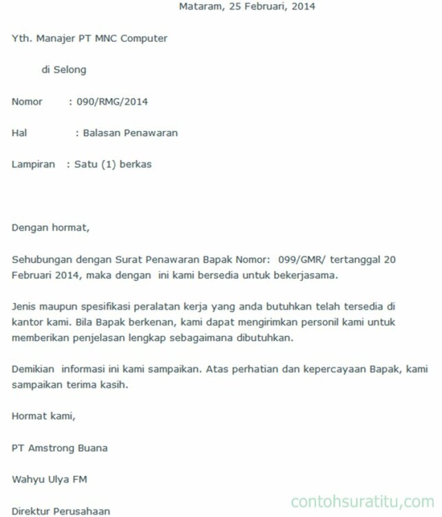 Detail Contoh Surat Email Resmi Nomer 38