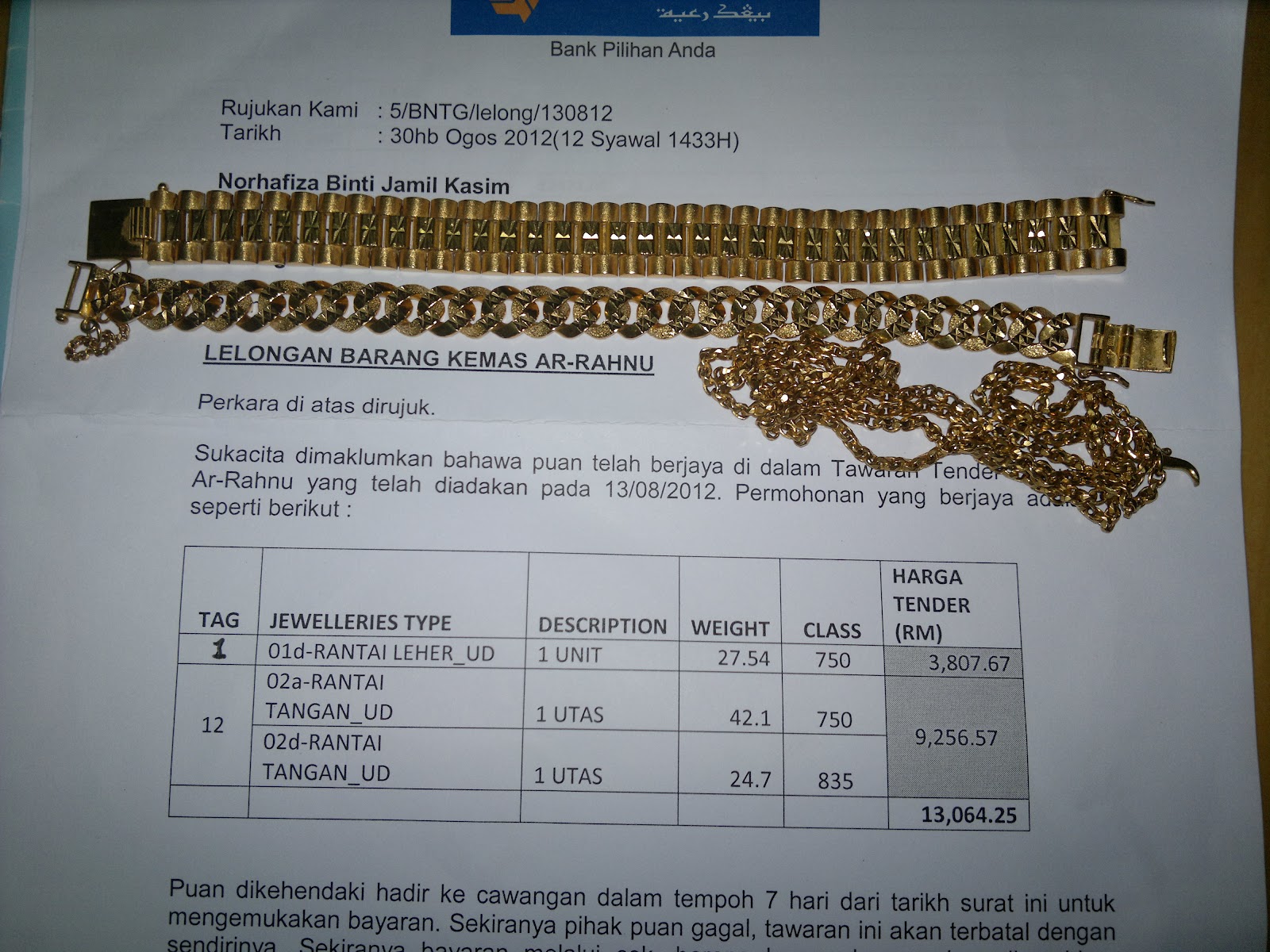 Detail Contoh Surat Emas Nomer 4