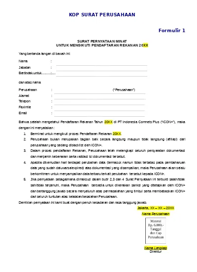 Detail Contoh Surat Formulir Nomer 38