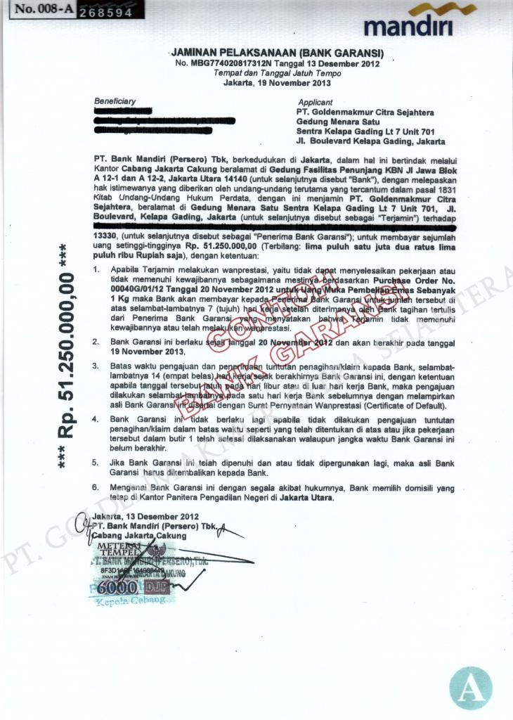 Detail Contoh Surat Garansi Nomer 27