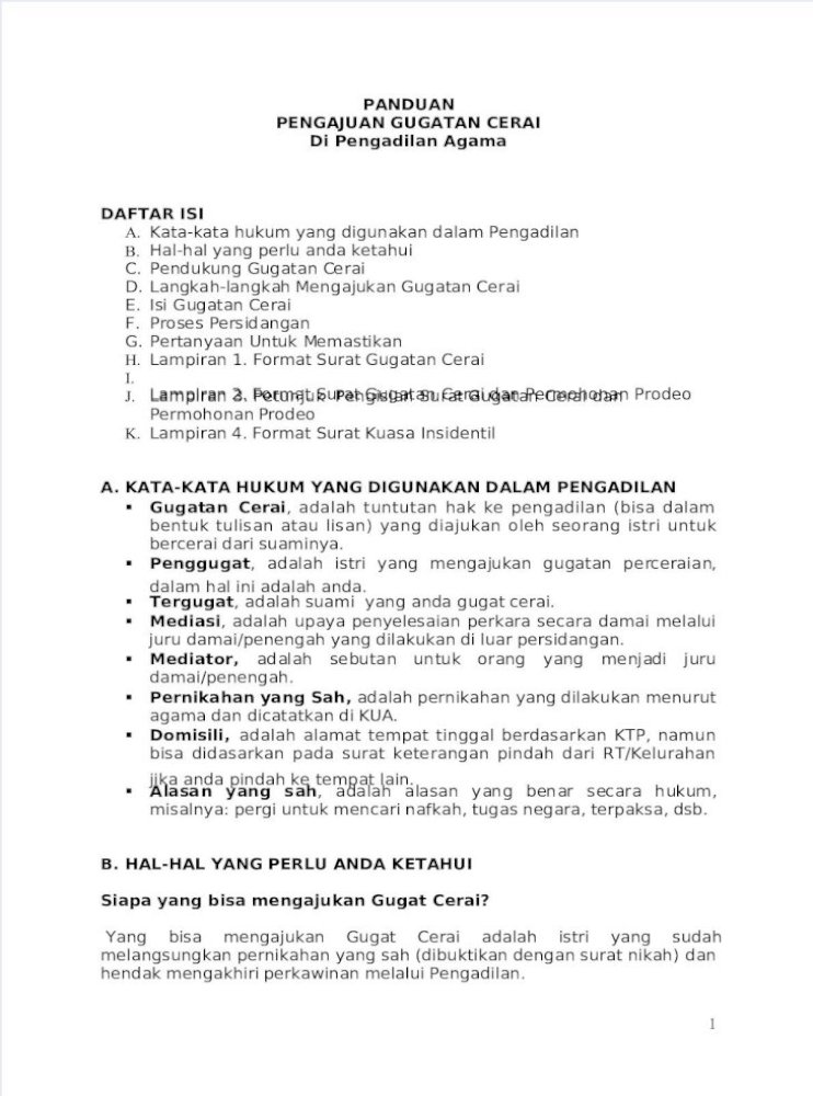 Detail Contoh Surat Gugatan Cerai Doc Nomer 37