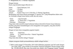 Detail Contoh Surat Gugatan Perdata Tanah Nomer 20