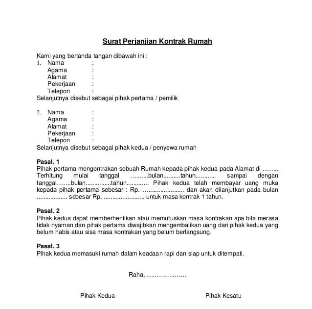 Detail Contoh Surat Habis Kontrak Kerja Nomer 52