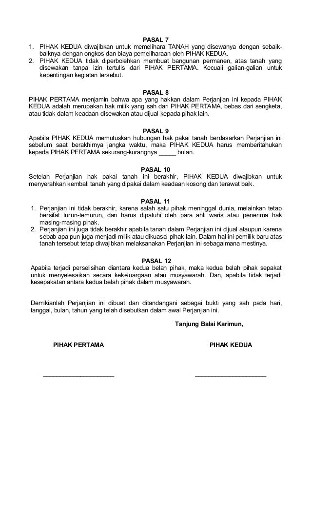 Detail Contoh Surat Hak Guna Bangunan Nomer 15