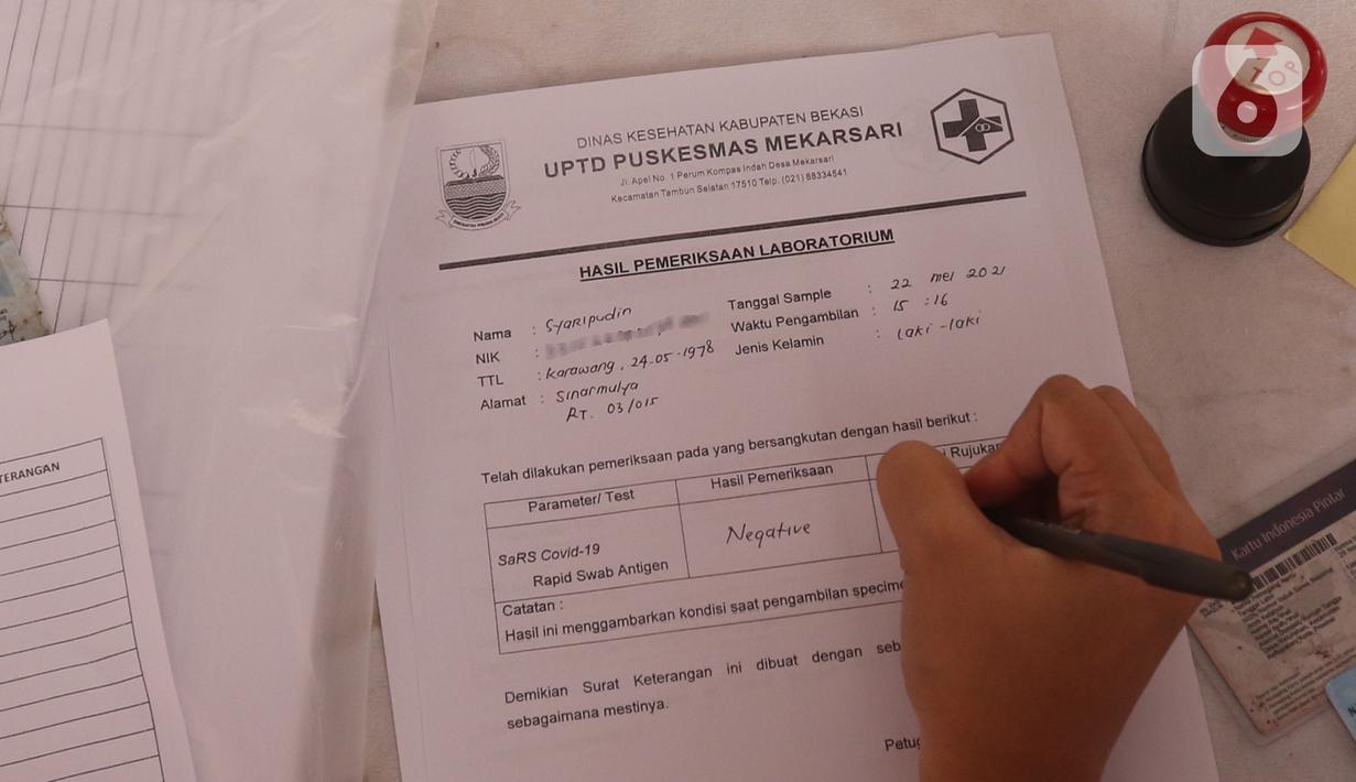 Detail Contoh Surat Hasil Swab Antigen Nomer 55