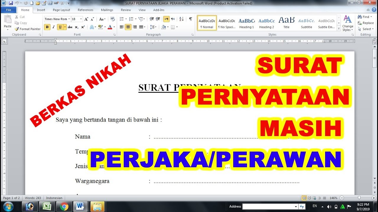 Detail Contoh Surat Hasil Tes Keperawanan Nomer 17