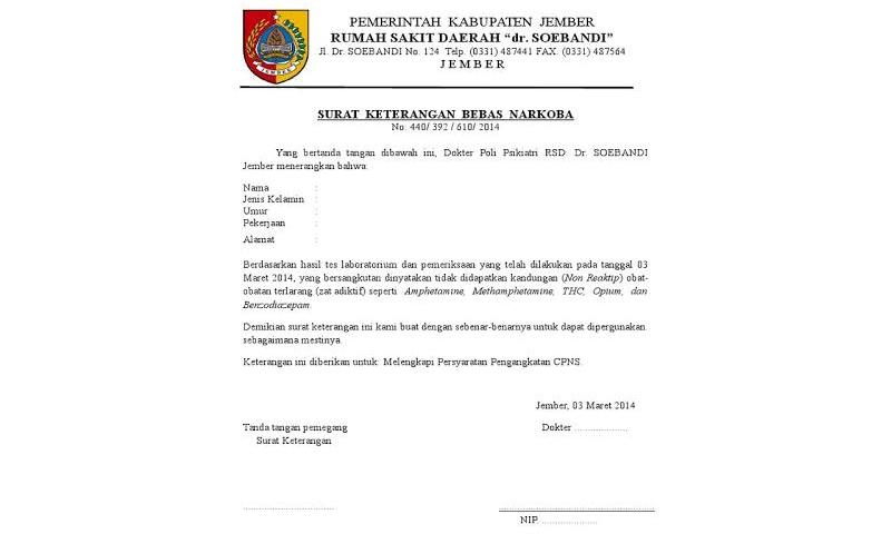 Detail Contoh Surat Hasil Tes Keperawanan Nomer 18