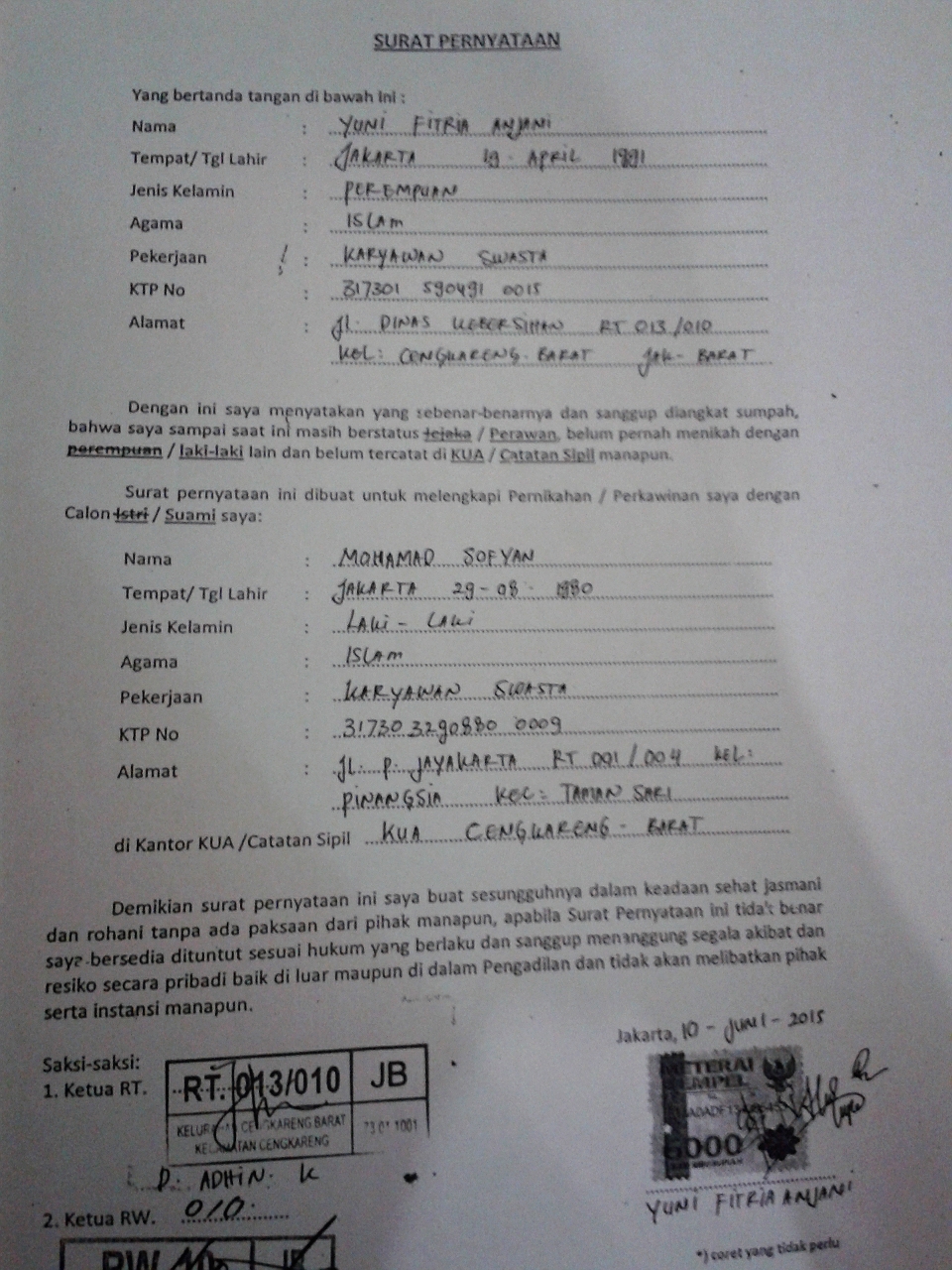 Detail Contoh Surat Hasil Tes Keperawanan Nomer 29