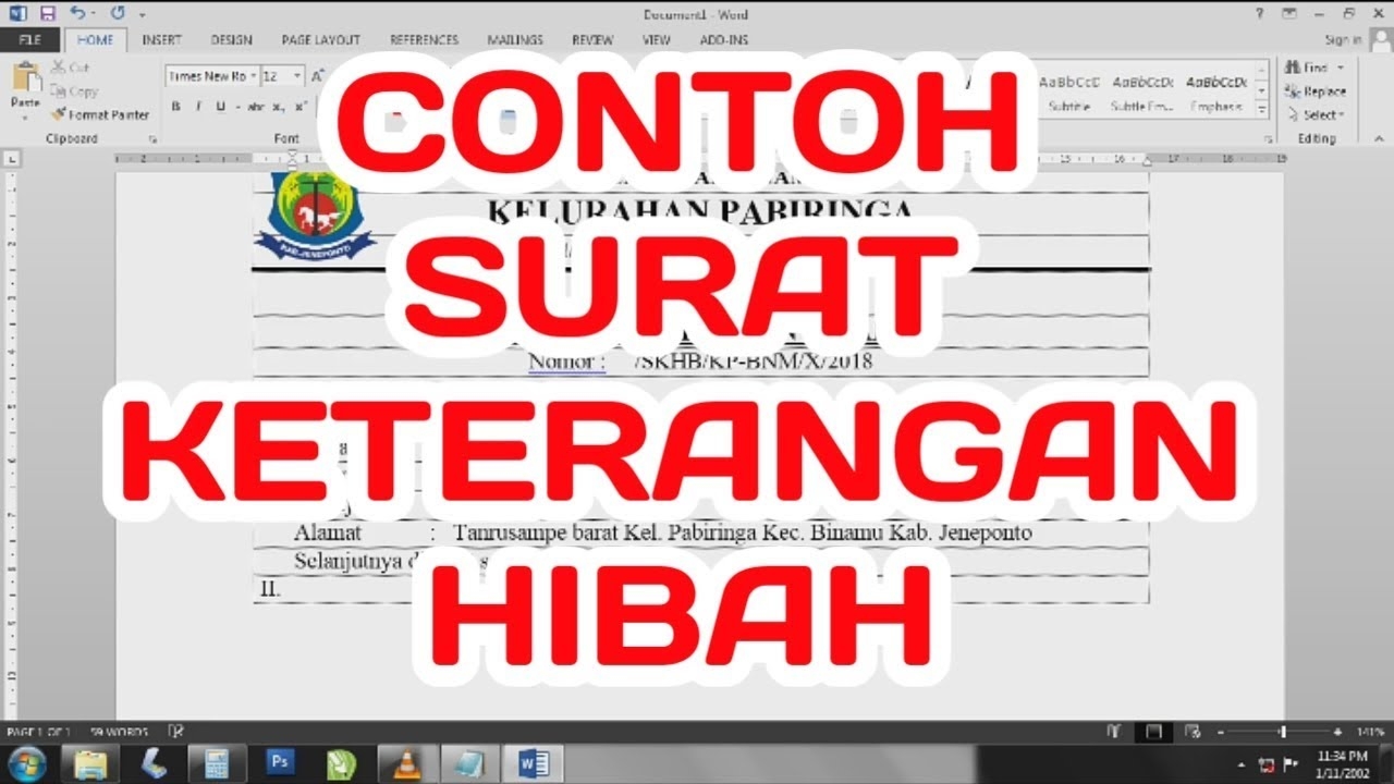 Detail Contoh Surat Hibah Mobil Nomer 41