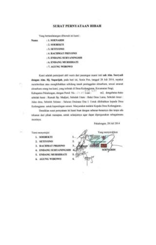 Detail Contoh Surat Hibah Tanah Kepada Pemerintah Nomer 32