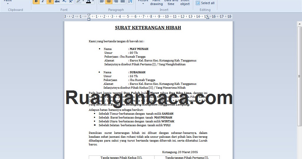 Detail Contoh Surat Hibah Tanah Untuk Masjid Nomer 33