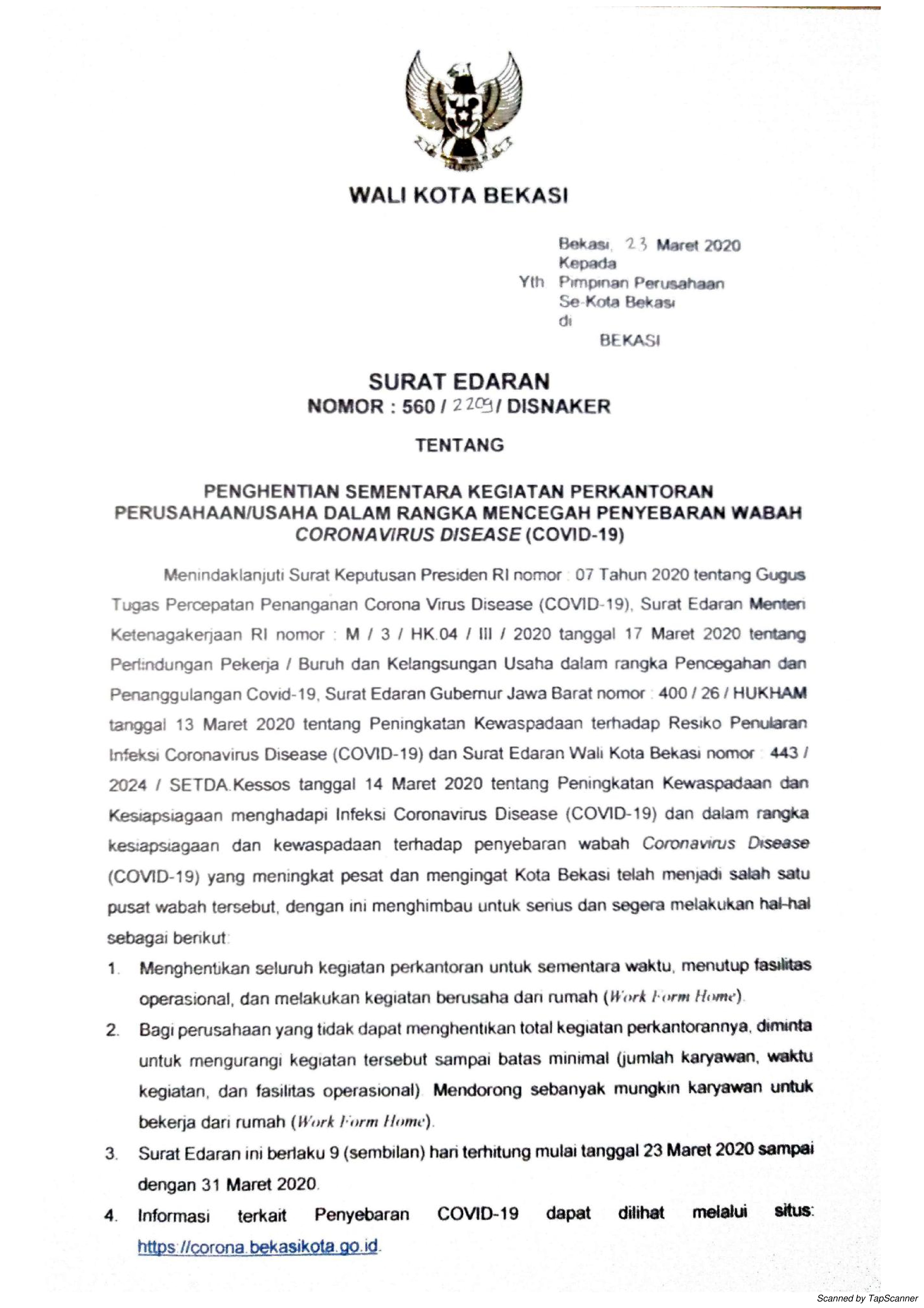 Detail Contoh Surat Himbauan Perusahaan Nomer 26