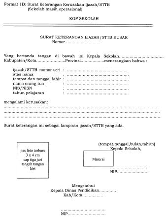 Detail Contoh Surat Ijazah Nomer 53