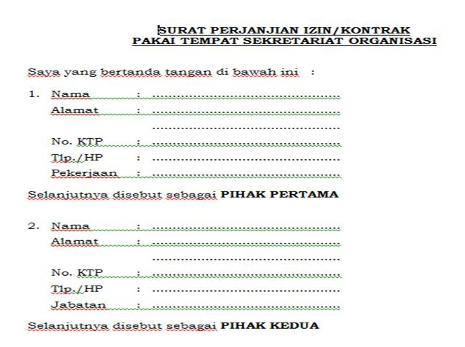 Detail Contoh Surat Ijin Nomer 47