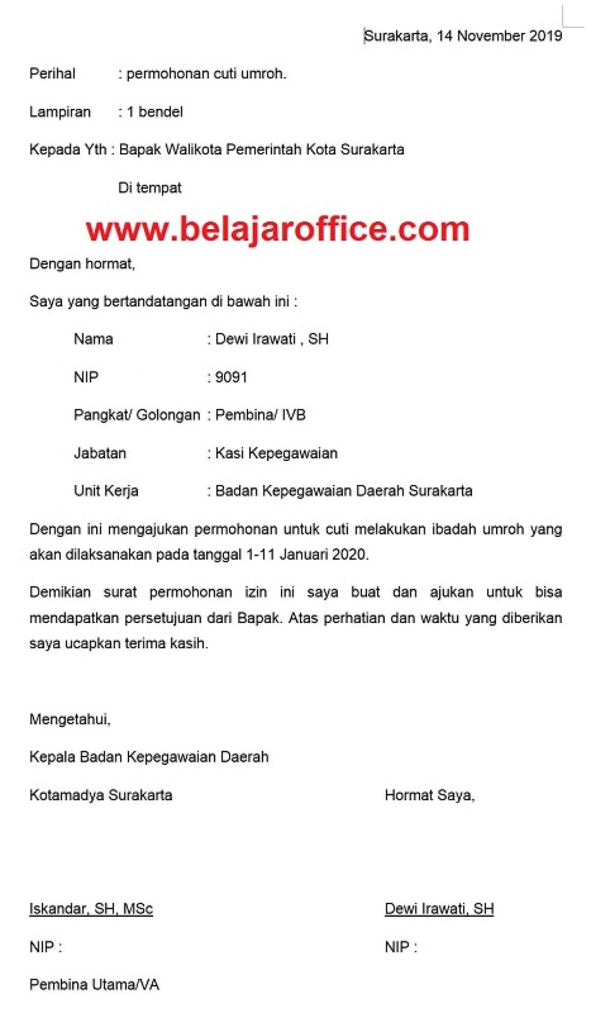 Detail Contoh Surat Ijin Menikah Nomer 43