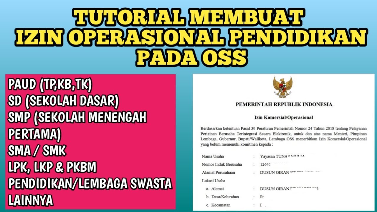 Detail Contoh Surat Ijin Operasional Sekolah Nomer 46