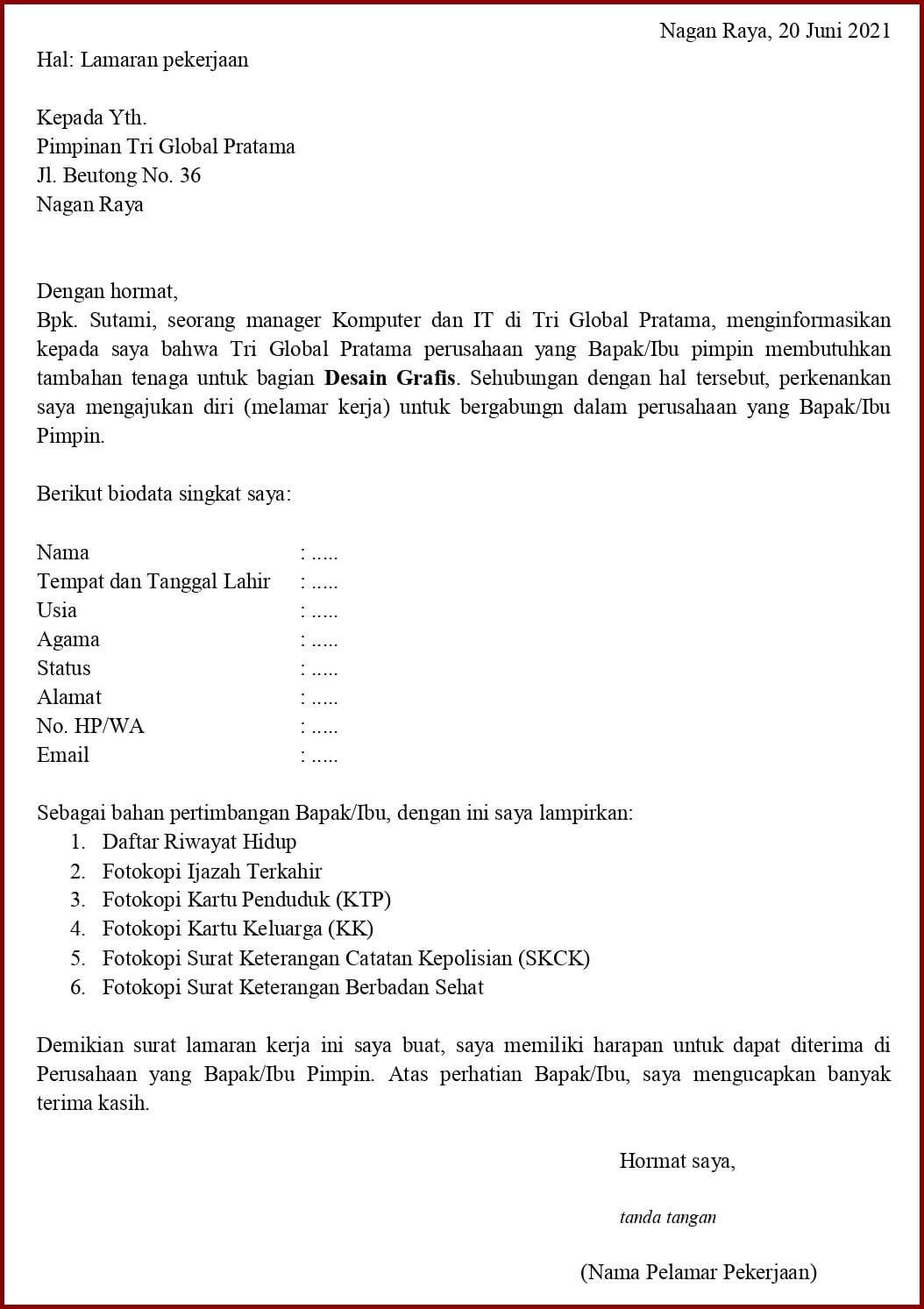 Detail Contoh Surat Iklan Brosur Nomer 43