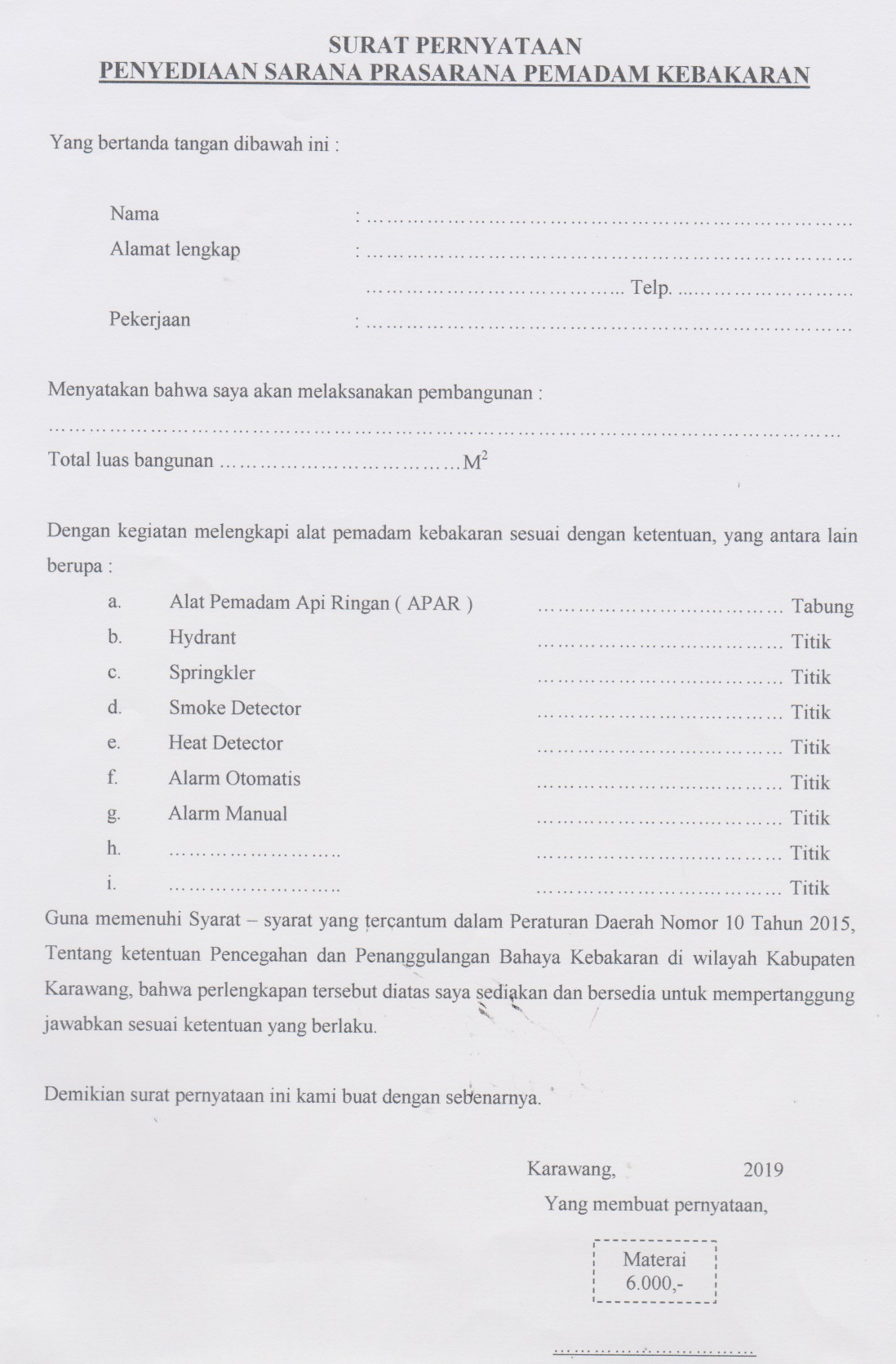 Detail Contoh Surat Imb Nomer 47