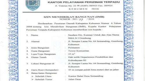 Detail Contoh Surat Imb Izin Mendirikan Bangunan Nomer 8