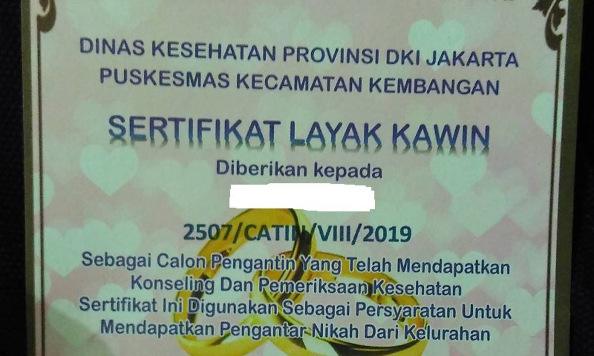 Detail Contoh Surat Imunisasi Nikah Nomer 2