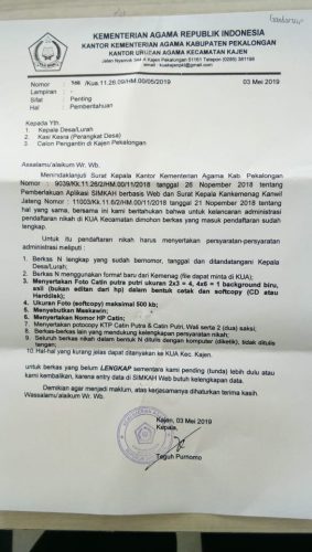 Detail Contoh Surat Imunisasi Nikah Nomer 46