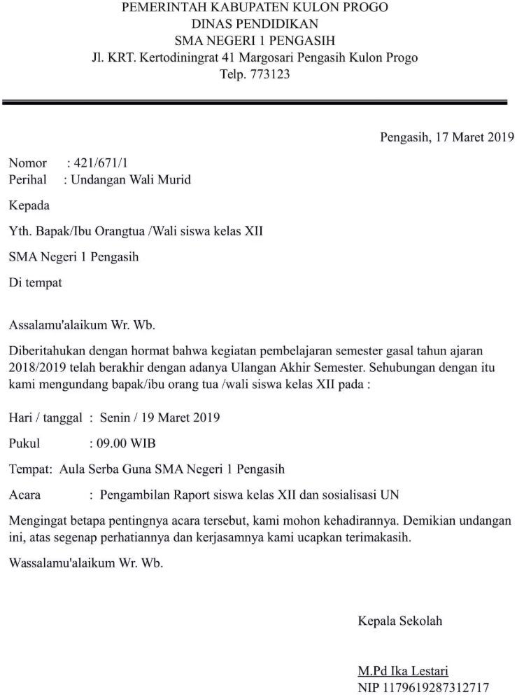 Detail Contoh Surat Indonesia Baru Nomer 26