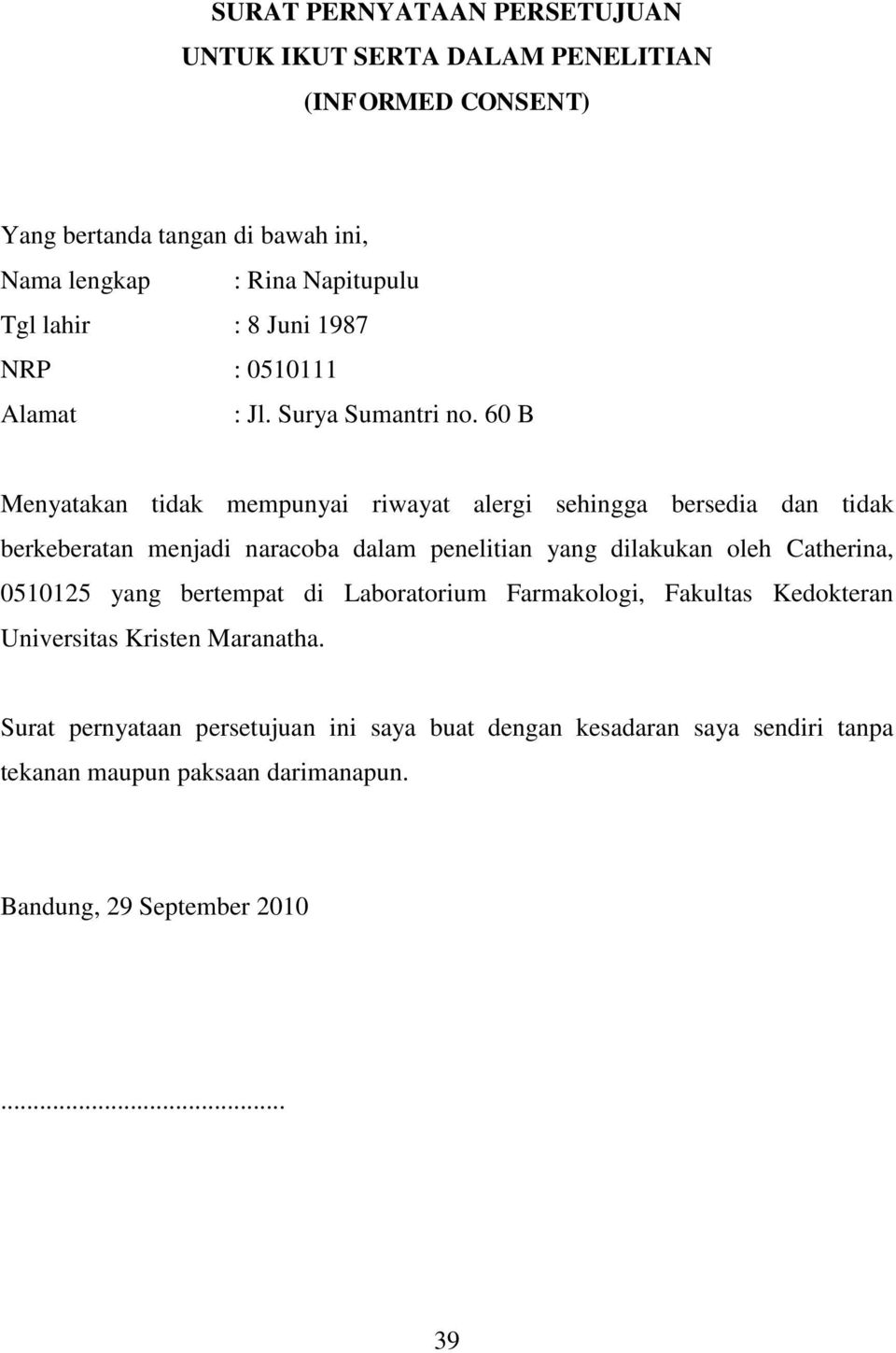 Detail Contoh Surat Informed Consent Nomer 22