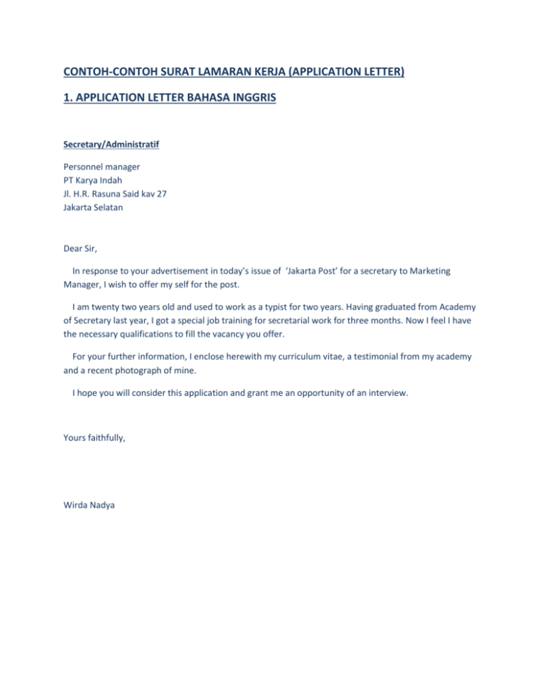 Detail Contoh Surat Interview Nomer 27