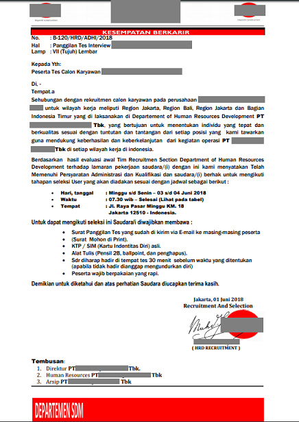 Detail Contoh Surat Interview Nomer 42