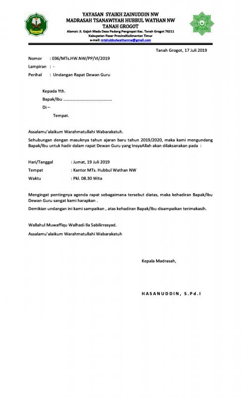 Detail Contoh Surat Invitation Letter Nomer 52