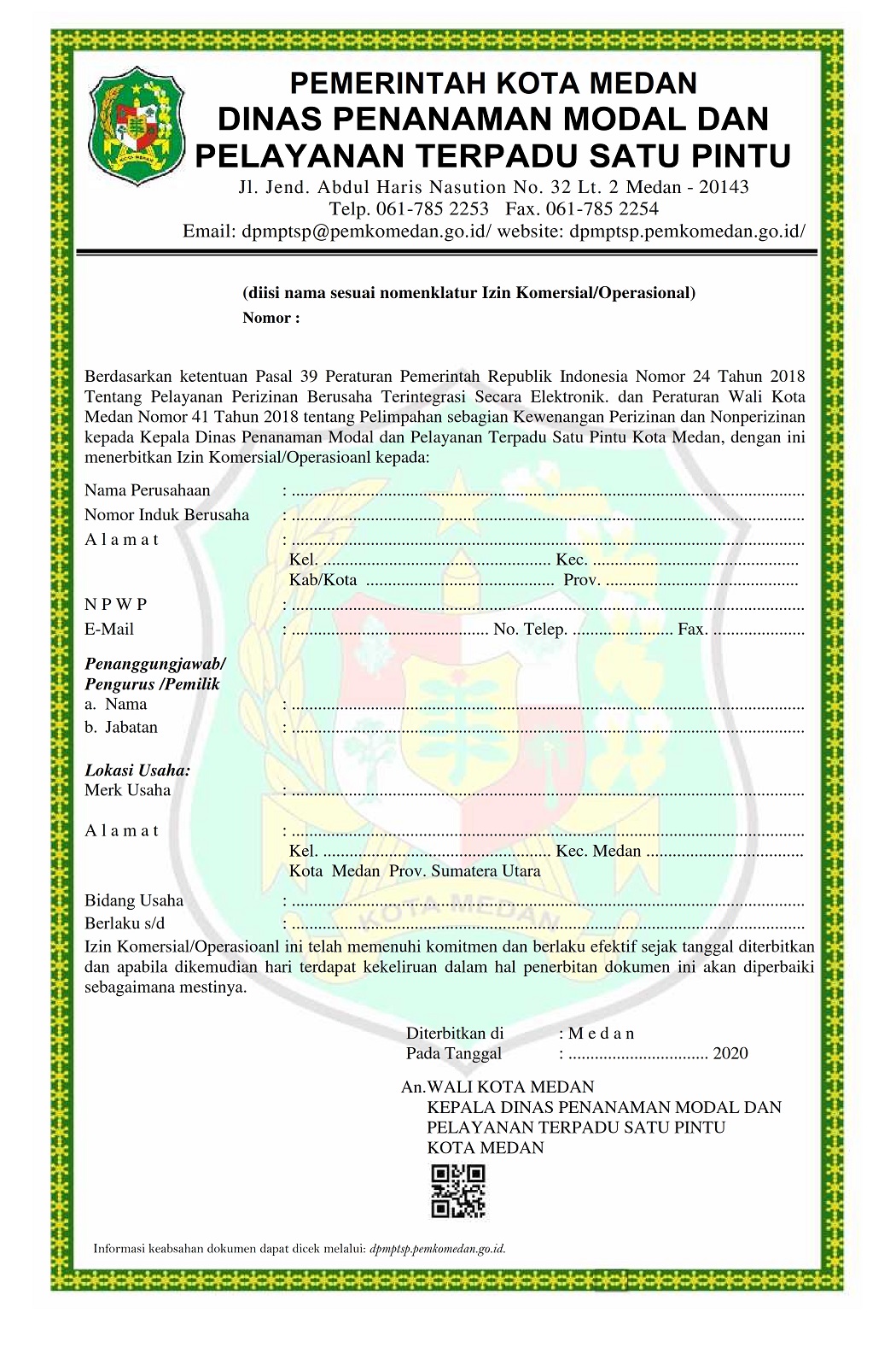 Detail Contoh Surat Izin Apotek Nomer 37