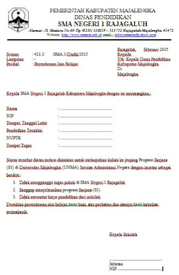 Detail Contoh Surat Izin Atasan Nomer 18