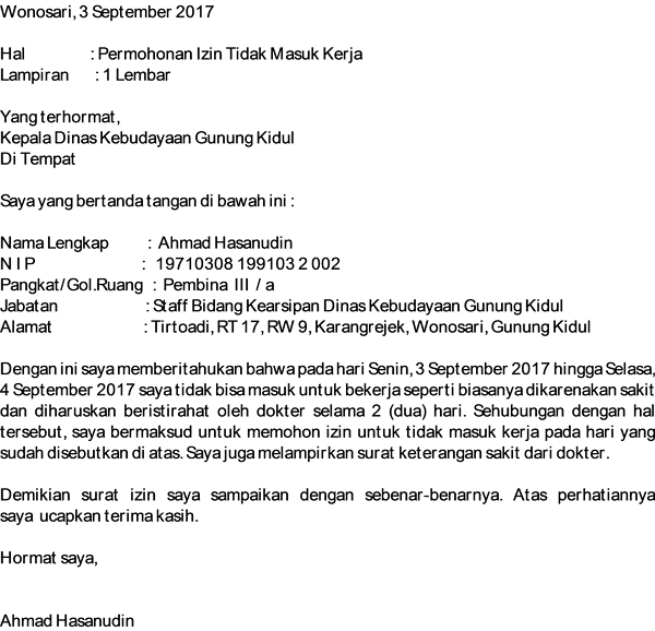 Detail Contoh Surat Izin Atasan Nomer 35