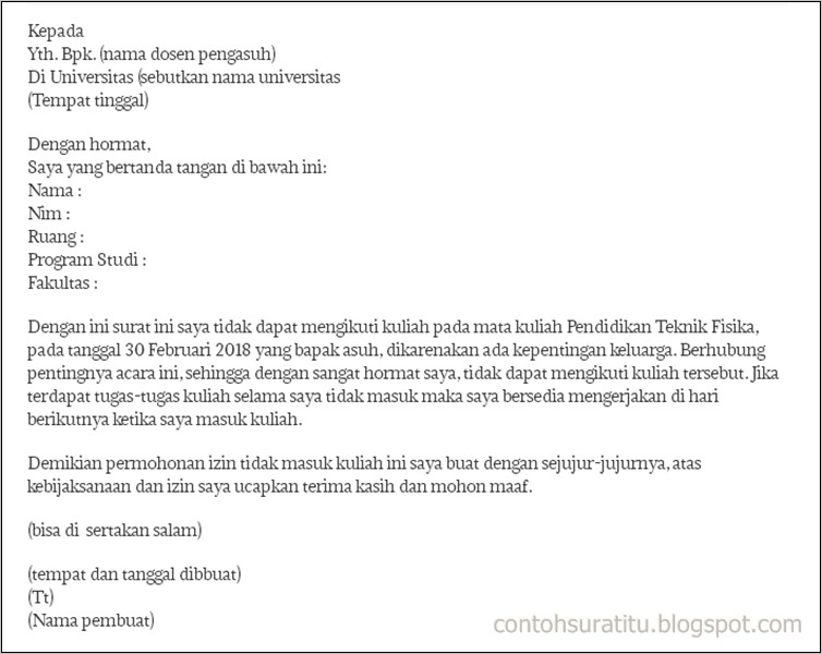 Detail Contoh Surat Izin Bahasa Inggris Nomer 21