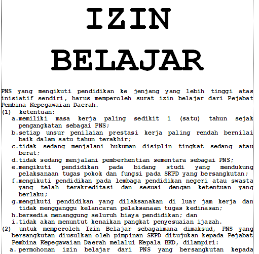 Detail Contoh Surat Izin Belajar Bagi Honorer Nomer 46