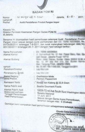 Detail Contoh Surat Izin Bpom Nomer 27