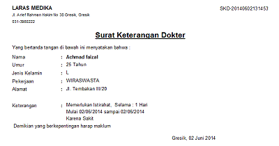 Detail Contoh Surat Izin Dokter Nomer 39