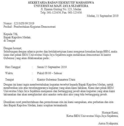 Detail Contoh Surat Izin Kegiatan Ke Kepala Desa Nomer 11