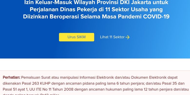 Detail Contoh Surat Izin Keluar Masuk Jakarta Nomer 19