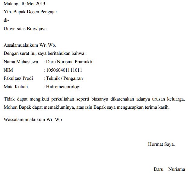 Detail Contoh Surat Izin Kerja Karena Sakit Nomer 57